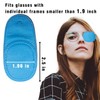 2 Pack Eye Patch for Glasses, Reusable Left & Right