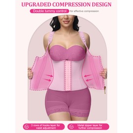 SHAPSHE Waist Trainer for Women, Tummy Control Sports Girdle, Workout Body Shaper with Adjustable Shoulder Strap