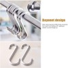 WEERSTONE Pack of 16 S Hooks Stainless Steel S-shaped Hooks