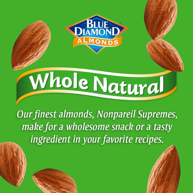 Blue Diamond Almonds, Whole Natural Flavored Snack Nuts, Single Serve
