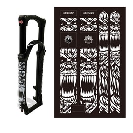 HOUSON 3D Bicycle Fork Protector - Semi-soft PVC material (500 microns) - Scratch-resistant, UV-protected & residue-free removal - Set of 15 for MTB/Road Bike/Skateboard