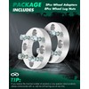 SCITOO 2Pcs Wheel Adapters 1 inch 4x108 to 4x100 Bore