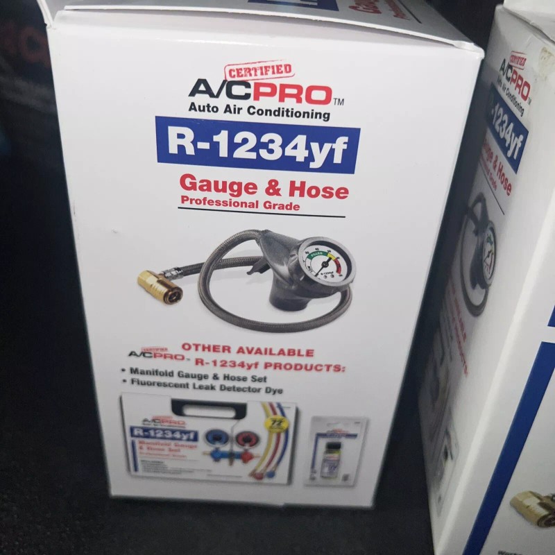 Certified A/C Pro CERTYF102 Recharge Gauge and Hose