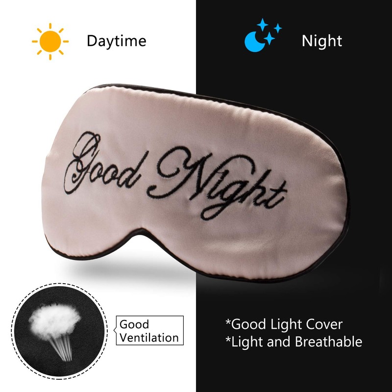 IVYRISE Silk Sleep Eye Mask for Women and Men Soft