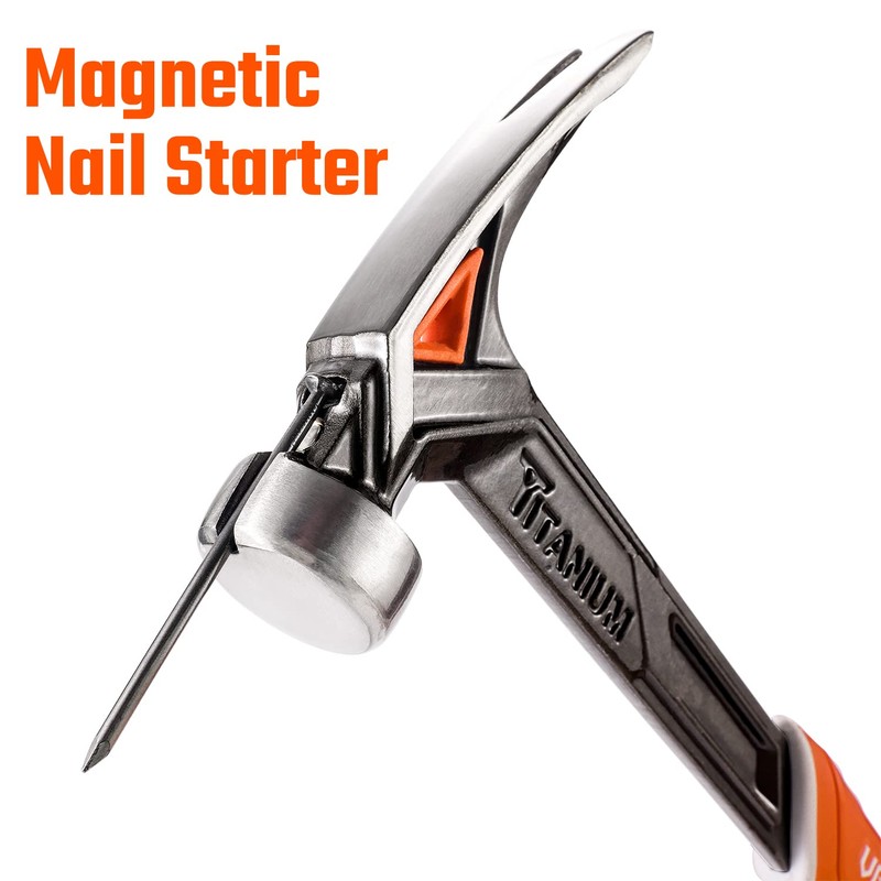 VANQUISH 11oz Titanium Framing Hammer Straight Rip Claw with Smooth