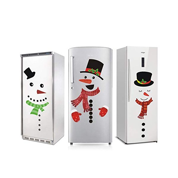 Berrybella Christmas Window Stickers Decorations -Xmas Window Clings Snowflake Stickers