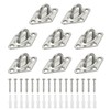 PATIKIL 8Pcs 304 Stainless Steel Ceiling Hooks, Rhombus Pad Eyes