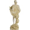 Apollo God of Music Poetry Art Gold Tone Alabaster Statue