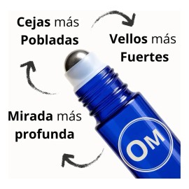 2 Roll On Crecimiento Cejas Om Style Mayor Densidad Volumen