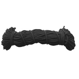 Mississhop Cord 8 mm I 50 m I00% Cotton Cord Ropes Anthracite Diameter 8 mm