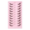 Glowing Win Half Eyelashes, Natural Artificial Eyelashes, 10 Pairs, Cat