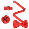 [Elerevyo] Men's Sequin Bow Tie Adjustable Neck Solid Color Bow