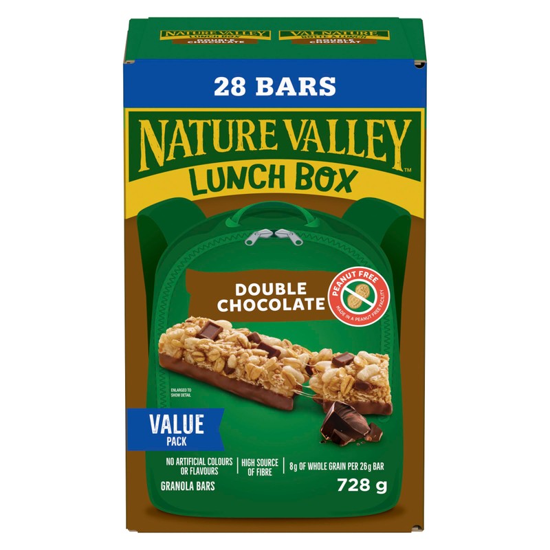 Nature Valley Lunch Box Double Chocolate Flavor Granola Bars, 28ct,