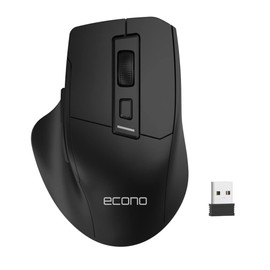 Econo OfficePro 6D Wireless Mouse 2.4G Portable Wireless Mouse for Laptop Mouse Ergonomic Cordless Design with USB Nano Receiver DPI 1000-1200-1600