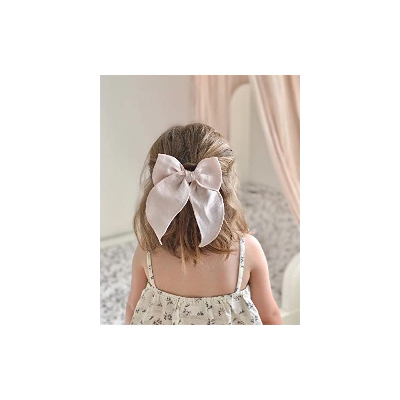 Pinzas para el pelo de lino para bebés y niñas