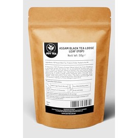 Assam Black Tea Loose Leaf 50g | Strong | Bold Flavour | Natural | Pure | Packed in Resealable Kraft Paper Pouch