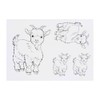 4 x 'Cute Goat Kid' Temporary Tattoos - Water Resistant,