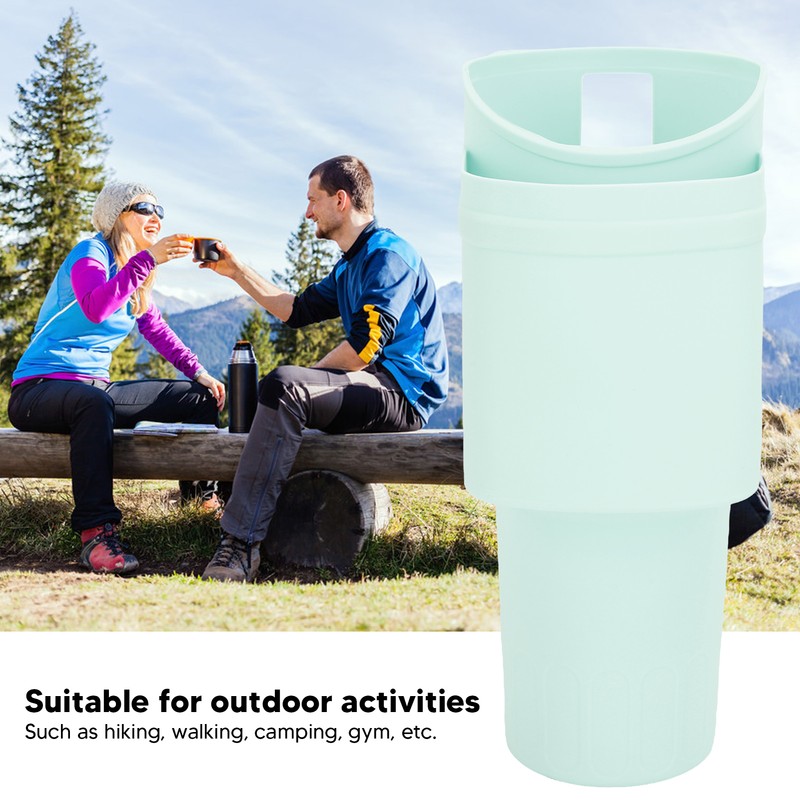 Cup Silicone Boot Sleeve with Pocket Chain Strap Flexible Soft