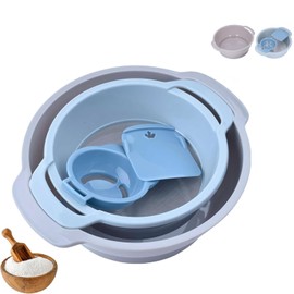 4-Piece Stackable Pollen Sieve Set, Lightweight Trimming Tray with Net, Flour Sifter Set for Baking in the Kitchen