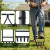 FIMXSD Manual Lawn Aerator Tool, Heavy Duty Detachable Iron Grass
