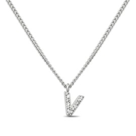 GD GOOD.designs Necklace with Letters Silver for Women, Skin-friendly Necklace with Initial Pendant, Silver 316L Stainless Steel Letter Chain – Valentine's Day Gift for Him and Her, Stainless Steel,