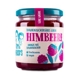 Tom & Krissi's Fruchtaufstrich, 250g - fructosearmer Brotaufstrich, vegan (Himbeere)