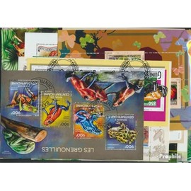 Prophila Collection Motifs 20 Different Frog Blocks (Stamps for Collectors) Amphibians / Reptiles / Dinosaurs