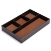 BTSKY 4 slots Desk Drawer Organizer, PU Leather Drawer Storage