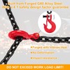 Lechansen G80 Trailer Safety Chain 39inch, 2 Pack Grade 80