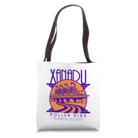 Olivia Newton-John Xanadu Roller Rink Purple and Orange Logo Tote Bag