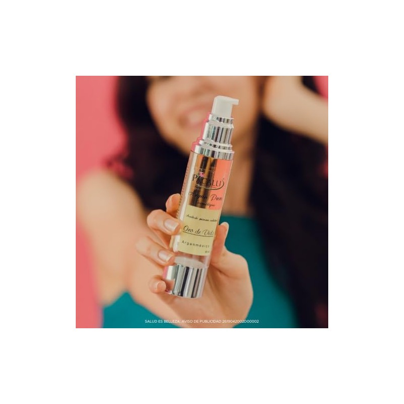 PACALLI Aceite de Argán Orgánico 50ml - Prensado en Frío