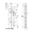 Tubular Frame Lock 1004 Cuff 24 x 245 mm Galvanised