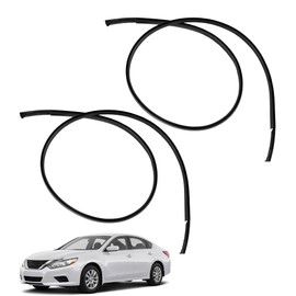 YzusGomumu Roof Drip Molding Trim Weather Stripping Kit Compatible with 2013-2018 Nissan Altima Replaces 73853-3TA0A 73852-3TA0A, Left Right Side Rubber Seal (2Pcs, Black)