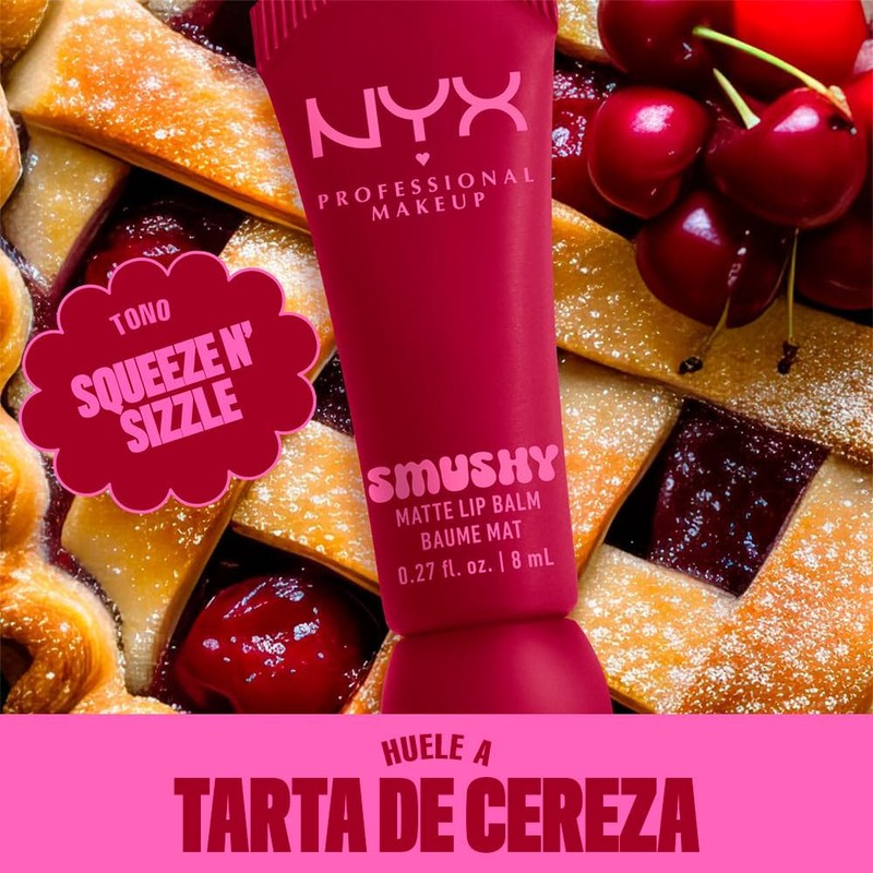 NYX Professional Makeup, Smushy Bálsamo de Labios Matte - Tono