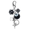 Nefokfdus 8 Ball Keychain,Cute Dice Star Bag Charms Accessories for