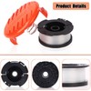 Yearnlife A6481 Strimmer Spool Line Compatible with Black and Decker
