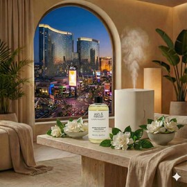 Esencia para difusor aroma Aria Hotel Las Vegas 125ml, ultra concentrada para uso exclusivo en difusores profesionales y aromaterapia, aroma inspirado en hoteles de lujo