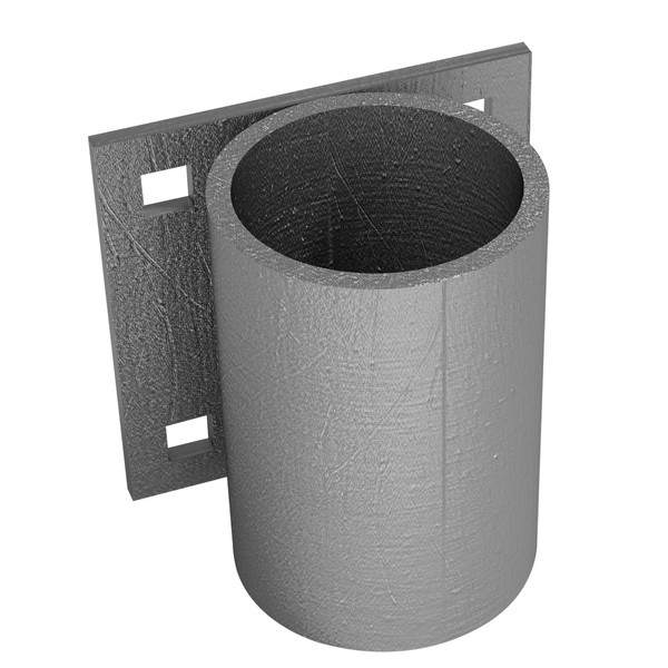 Dock Pipe Leg Sleeve, Stationary Dock Hardware Heavy Duty, Galvanized,