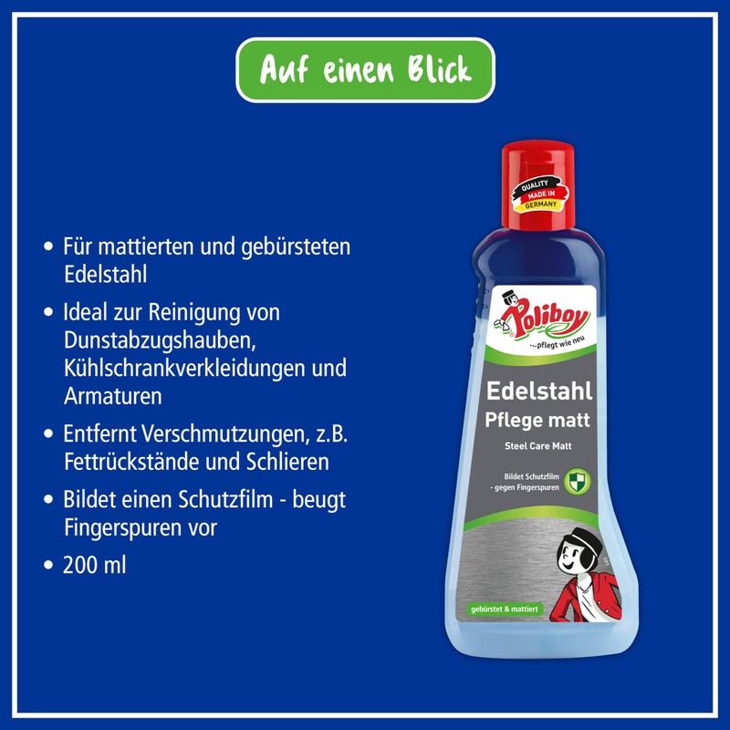 Poliboy Cleaning and Care Products for Various Surfaces in Different