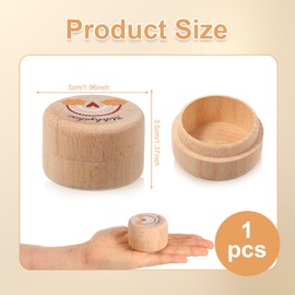 Celiodd Tooth Box Milk Teeth Girls, Milk Tooth Box, Milk Teeth Boys, Wooden Tooth Box with Rainbow Pattern, Christening and Birthday Gifts for New Parents