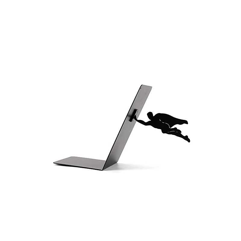 I-TOTAL® - Cute Metal Book Holder Bookends/Bookends for Shelf/Table (Superhero)
