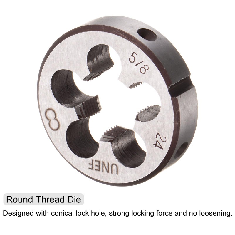 QUARKZMAN 3 Piece Tap and Die Set, 5/8-24 UNEF Taps