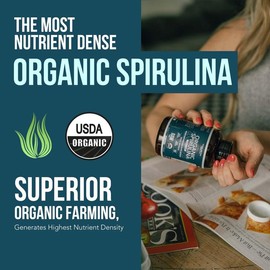 Organic Spirulina Tablets for Optimum Health and Dietary Supplement - Healthcare