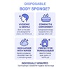 Disposable Body Sponge for Shower, Soft Expanding Bath Sponge with