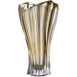 12.5" Crystal Bud Vase Plantica. Amber Flower Vase