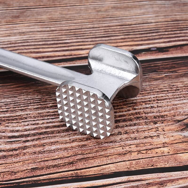 AIMALL Aluminium Meat Tenderizer Hammer, Durable Kitchen Tool for Tenderizing