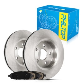 PHILTOP Front Brake Pads and Rotors kit Fit for Jeep 2005-2010 Grand Cherokee, 12” Brake kit Front Brakes Rotors Automotive Replacement Brake kits