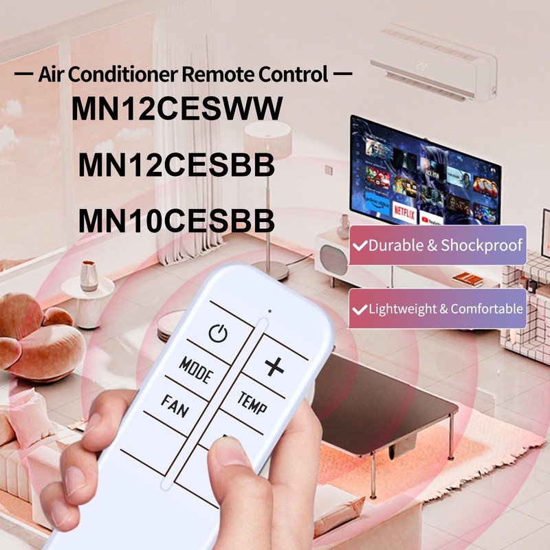 New Replacement Remote Control for Honeywell MN10CEDWW MN10CESBB MN10CESWW-R MN10CESBB-R