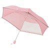 Kids Folding Umbrella Topless with Window Pink 6 Ribs 50cm