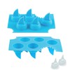 2 Pack Silicone Ice Cube Tray, Shark Fin Ice Trays,